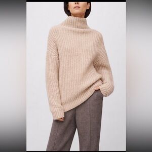 Wilfred Beige Turtleneck Sweater